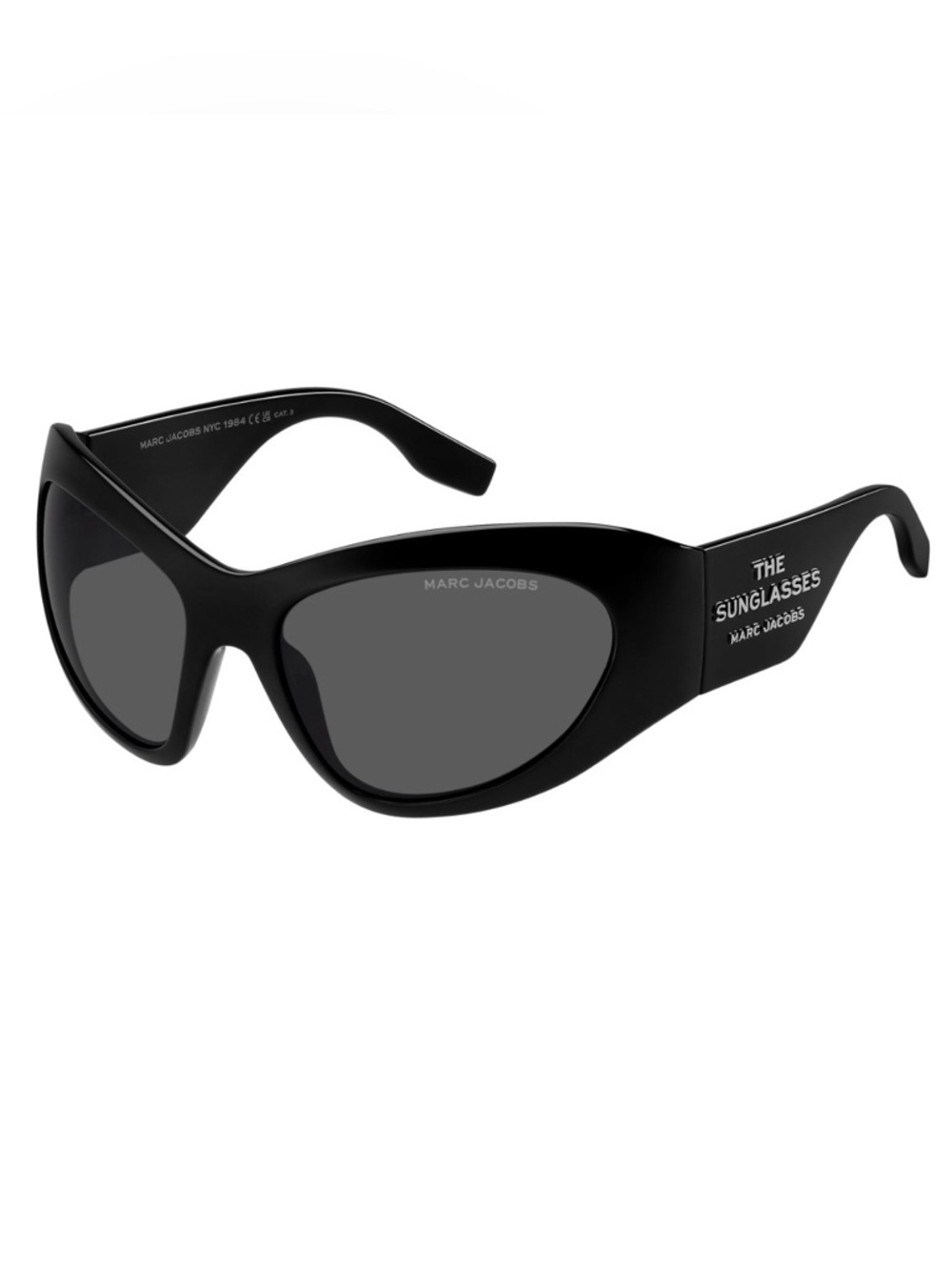 New! MARC JACOBS MARC 773/S 807/IR Women's Black Cat-Eye Sunglasses, Authentic